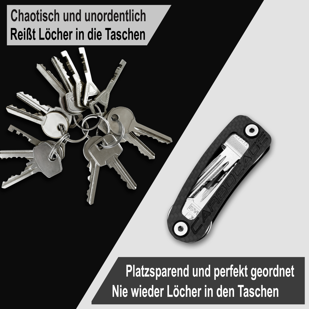 KEYCAGE - the smart carbon key organizer - made in Germany
